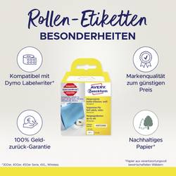 Avery-Zweckform etikety v roli kompatibilní náhradní DYMO 99017, S0722460 50 x 12 mm papír bílá 220 ks trvalé visací etikety AS0722460