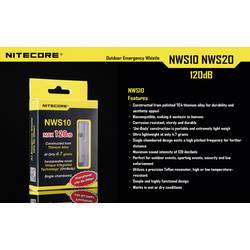 NiteCore signální píšťalka titan 120 dB NWS10