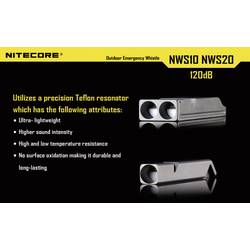 NiteCore signální píšťalka titan 120 dB NWS10