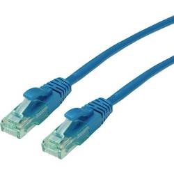roline recycled material 21.45.3142 RJ45 síťové kabely, propojovací kabely CAT 6A U/UTP 2.00 m modrá nestíněný, PVC plášť 1 ks