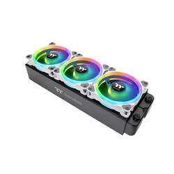 Thermaltake Riing Trio 12 RGB Radiator Fan White TT Premium Edition PC větrák s krytem bílá (š x v x h) 120 x 25 x 120 mm včetně LED osvětlení