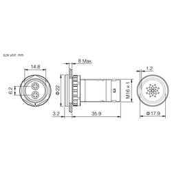 TRU COMPONENTS TC-14131048 signální siréna Hlučnost: 70 dB Napětí: 12 V/DC nepřerušovaný tón 1 ks