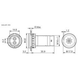 TRU COMPONENTS TC-14131052 signální siréna Hlučnost: 70 dB Napětí: 12 V/DC střídavý tón 1 ks