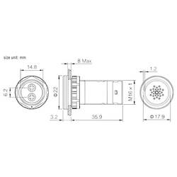 TRU COMPONENTS TC-14131040 signální siréna Hlučnost: 72 dB Napětí: 12 V/DC nepřerušovaný tón 1 ks