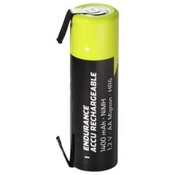 VOLTCRAFT akumulátor AA AA pájecí špička ve tvaru U, odolné vůči vysokým proudům Ni-MH 1.2 V 1400 mAh 1 ks