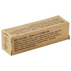 VOLTCRAFT speciální akumulátor 18350 Flat-Top Li-Ion 3.7 V 1100 mAh 1 ks