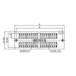 Connfly DS1043-32FB IO testovací sokl Rastr (rozteč): 2.54 mm Pólů: 32 1 ks Tube