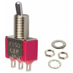 C & K Switches 7101MYZBE Toggle Switch 7000 Series 20 V/AC, 20 V/DC 1x zap/zap 1 ks Bulk