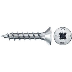 Fischer 670026 Power-Fast II CZF šrouby do dřevotřísky 3 mm 16 mm křížová drážka Pozidriv ocel galvanizováno zinkem 1000 ks