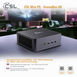 CSL Computer mini PC (HTPC) VenomBox 8845HS AMD Ryzen 7 8845HS 5.1 GHz 96 GB RAM 4000 GB SSD AMD Radeon™ 780M Win 11 Home 91930