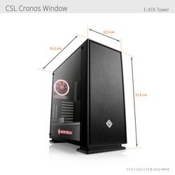CSL Computer Gaming PC Gaming PC M11910H AMD Ryzen 7 9800X3D 5.2 GHz 32 GB RAM 2000 GB SSD Nvidia GeForce RTX™ 5080 16 GB GDDR7 93496
