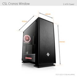 CSL Computer Gaming PC Gaming PC M12020H Intel® Core™ Ultra 7 265KF 5.5 GHz 64 GB RAM 4000 GB SSD Nvidia GeForce RTX™ 5080 16 GB GDDR7 93530