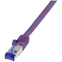 LogiLink C6A059S RJ45 USB kabel CAT 6A S/FTP 2.00 m fialová 1 ks