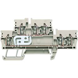 Z terminal with tension spring connection, Double-tier terminal, Rated cross-section: 2,5 mm², Tension clamp connection, Wemid, Dark Beige, ZDK 2.5/3AN V