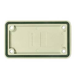 Heavy Duty Connectors, Accessories, cover plate, Size: 3, Plastic, Grey ABD-3-GR Weidmüller Množství: 10 ks krytka pouzdra