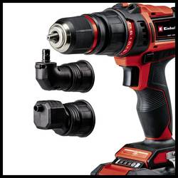 Einhell Power X-Change TE-CD 18/45 3X-Li +22 aku vrtací šroubovák, 18 V, 2 Ah vč. úhlového adaptéru , vč. nabíječky, akumulátor, 4513990