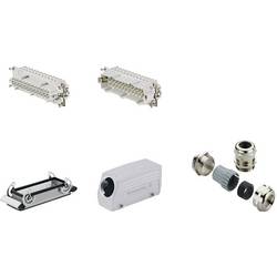 RockStar&reg; HDC kits-Heavy Duty Connectors, Kit, HE, Size: 8, Poles: 1, Screw connection, 500 V, 16 A, diecast aluminium, metric