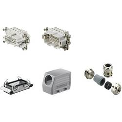 RockStar&reg; HDC kits-Heavy Duty Connectors, Kit, HE, Size: 4, Poles: 1, Screw connection, 500 V, 16 A, diecast aluminium, metric