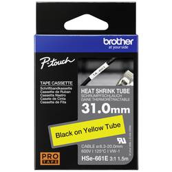 Brother HSe HSE661E Barva pásky: žlutá Barva písma:černá 31 mm 1.5 m