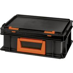 Alutec 139205110188 plastový box , Magnus PC 5, stohovatelné, (d x š x v) 300 x 300 x 133 mm, černá, oranžová, 1 ks