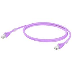 Weidmüller 2701550002 RJ45 síťové kabely, propojovací kabely CAT 6A S/FTP 0.20 m fialová S průchodkou chránící proti zlomení 1 ks