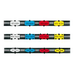 Weidmüller 1000380000 SFX 10/23 NE GR V2 značení kabelů Druh montáže: kabelové spony Potisknutelná plocha: 5 x 23.50 mm šedá Počet markerů: 160 160 ks