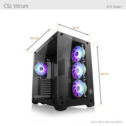 CSL Computer Gaming PC M12200H AMD Ryzen 5 8400F 4.7 GHz 16 GB RAM 1 TB SSD AMD Radeon™ RX 9070 16 GB GDDR6 94877