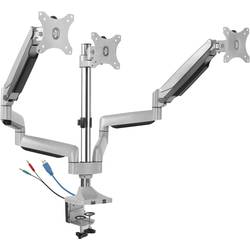 ICY BOX držák na stůl pro monitor IB-MS505-TI, Monitorständer mit Tischhalterung f. 3 Monitore bis zu 32’’ (81 cm) 3 Displej: (s) 81,3 cm (32) stříbrnošedá