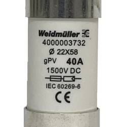 vložka válcové pojistky (Ø x d) 22 mm x 58 mm 30 A 1500 V/DC Weidmüller FUSE WSFL 22X58 30A 1K5V GPV 10 ks