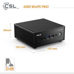 Asus mini PC (HTPC) PN42 Intel® N N200 32 GB RAM 4 TB SSD Intel UHD Graphics Win 11 Pro 91577
