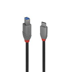LINDY USB kabel USB 3.2 Gen1 USB-C ® zástrčka, USB-B zástrčka 2.00 m černá 36667