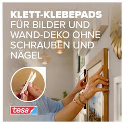 tesa Powerstrips CLICK TESA Powerstrips CLICK Slim - lepící polštářky na suchý zip pro nalepení a klikání fotorámečků a dekorací na zeď bez vrtání (d x š) 35
