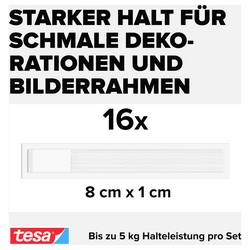 tesa Powerstrips CLICK TESA Powerstrips CLICK Slim - lepící polštářky na suchý zip pro nalepení a klikání fotorámečků a dekorací na zeď bez vrtání (d x š) 35