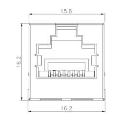 Weidmüller 2626050000, RJ45 konektor, zásuvka, černá, 160 ks
