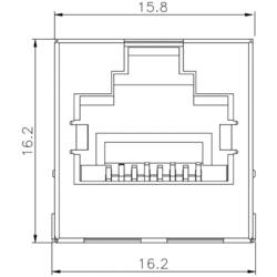 Weidmüller 2626050000, RJ45 konektor, zásuvka, černá, 160 ks