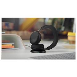 Jabra Jabra Evolve3 75 UC Stereo black mit Lin Headset uzavřená (Over Ear) Bluetooth® stereo černá Potlačení hluku telefon
