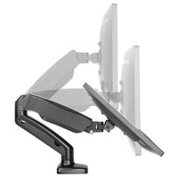 Manhattan držák na stůl pro monitor 462495 1 Displej: (s) 43,2 cm (17) - 81,3 cm (32) černá Formát na výšku, nastavitelná výška, Formát na šířku, nakláněcí,