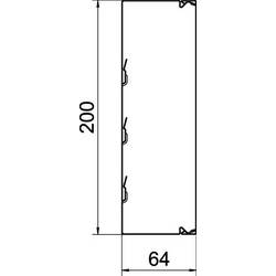 OBO Bettermann 6247164 kabelová lišta (d x š x v) 2000 x 200 x 60 mm 1 ks přírodní