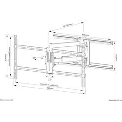 Neomounts WL40-550BL18 TV držák na zeď 109,2 cm (43) - 190,5 cm (75) naklápěcí, nakláněcí