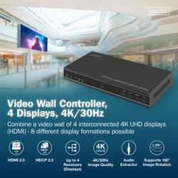 Digitus DS-55358 HDMI™, HDMI® vstup, USB-C® HDMI extender přes signálové vedení 10 m