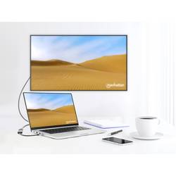 Manhattan USB adaptér HDMI 2.0 Zásuvka HDMI-A, USB-C ® zástrčka 0.11 m vesmírná šedá 153973