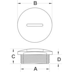 TRU COMPONENTS TC-10820740 TC-MSPR12203 záslepka M12 polyamid černá 100 ks