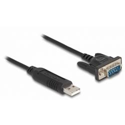 Delock USB kabel USB 2.0 USB-A zástrčka, VGA 9pól. Zástrčka 0.50 m černá 66461