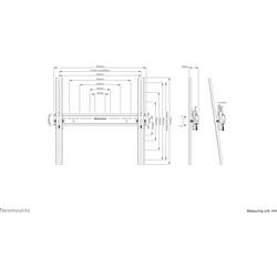 Neomounts držák na zeď pro monitor WL35-350BL14 1 Displej: (s) 81,3 cm (32) - 165,1 cm (65) černá naklápěcí
