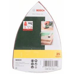 Bosch Accessories 2607017112 sada univerzálního brusného papíru na suchý zip, s otvory Zrnitost 40, 80, 120, 180 (d x š) 102 mm x 62.93 mm 1 sada