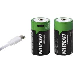 VOLTCRAFT akumulátor malé mono C Li-Ion 2500 mAh 1.5 V 2 ks