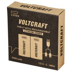 VOLTCRAFT akumulátor malé mono C Li-Ion 2500 mAh 1.5 V 2 ks
