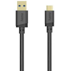 Hama USB kabel USB 3.2 Gen1 USB-A zástrčka, USB-C ® zástrčka 0.75 m černá pozlacené kontakty 00202005