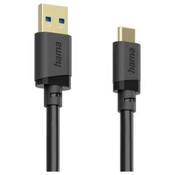 Hama USB kabel USB 3.2 Gen1 USB-A zástrčka, USB-C ® zástrčka 0.75 m černá pozlacené kontakty 00202005