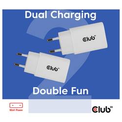 club3D CAC-3020 USB nabíječka, USB Power Delivery (USB-PD) , USB-C® zástrčka, 30 W, Power Delivery 3.0, bílá